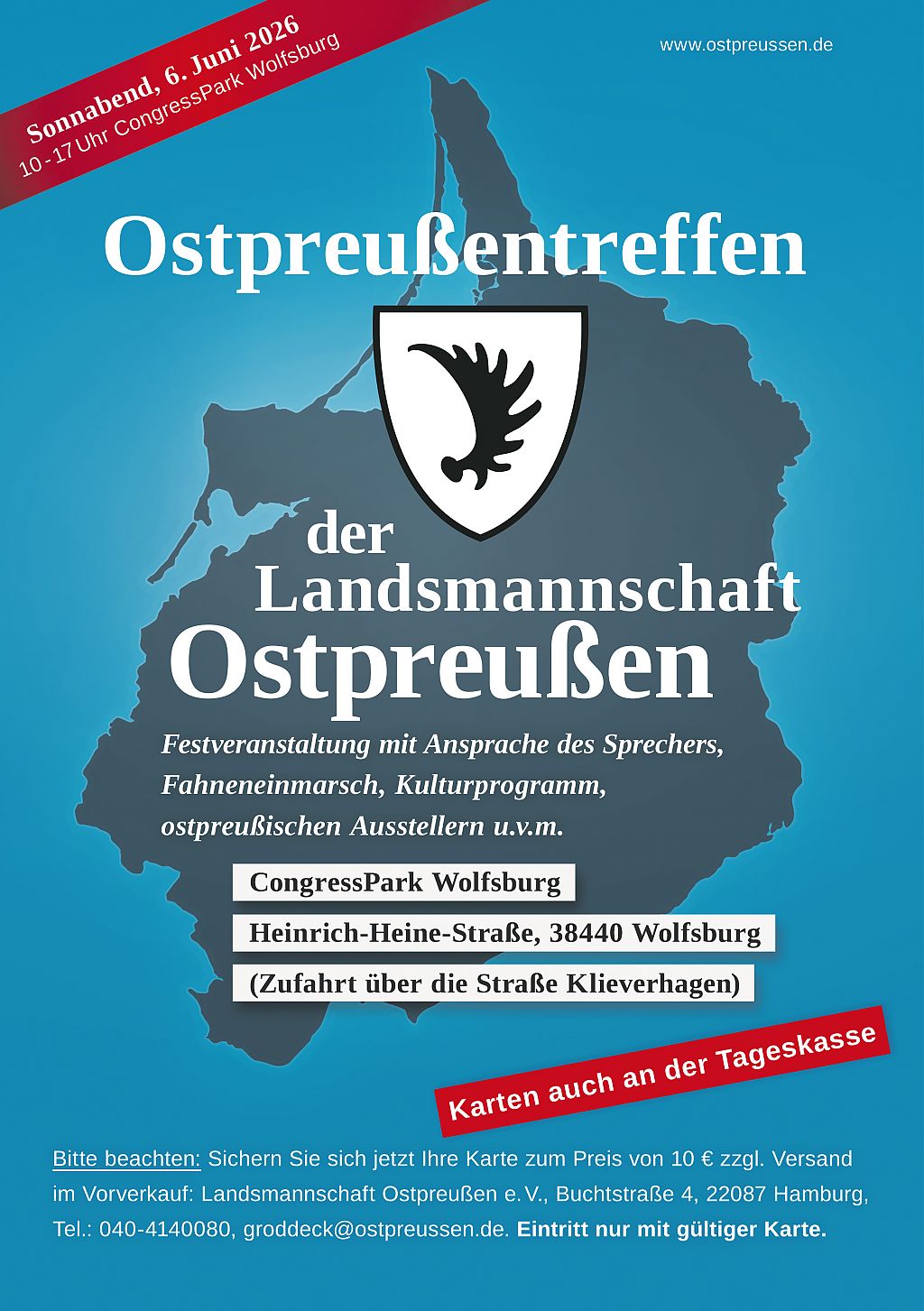 Ostpreußentreffen der Landsmannschaft Ostpreußen 2026